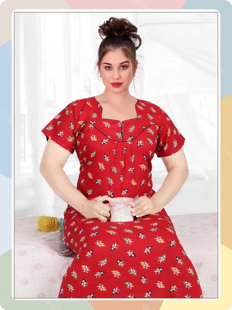 Cotton Nighty 134 Night Wear Cotton Nighty Collection