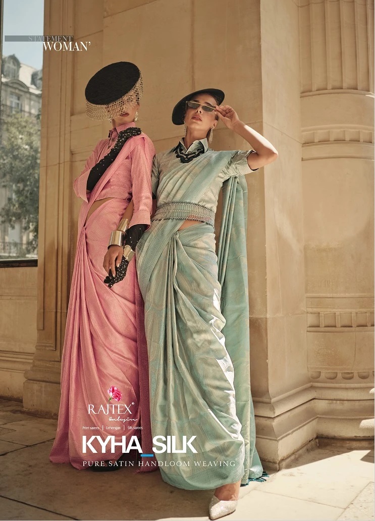 Rajtex Kyha Satin Silk Handloom Weaving Saree Collection