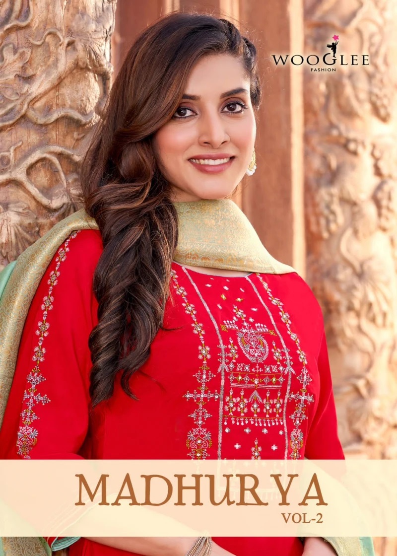 Wooglee Madhurya Vol 2 Embroidery Readymade Kurti Collection