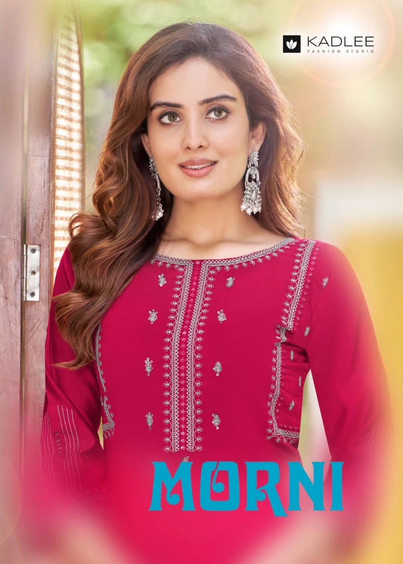Kadlee Morni Embroidery Heavy Rayon Kurti