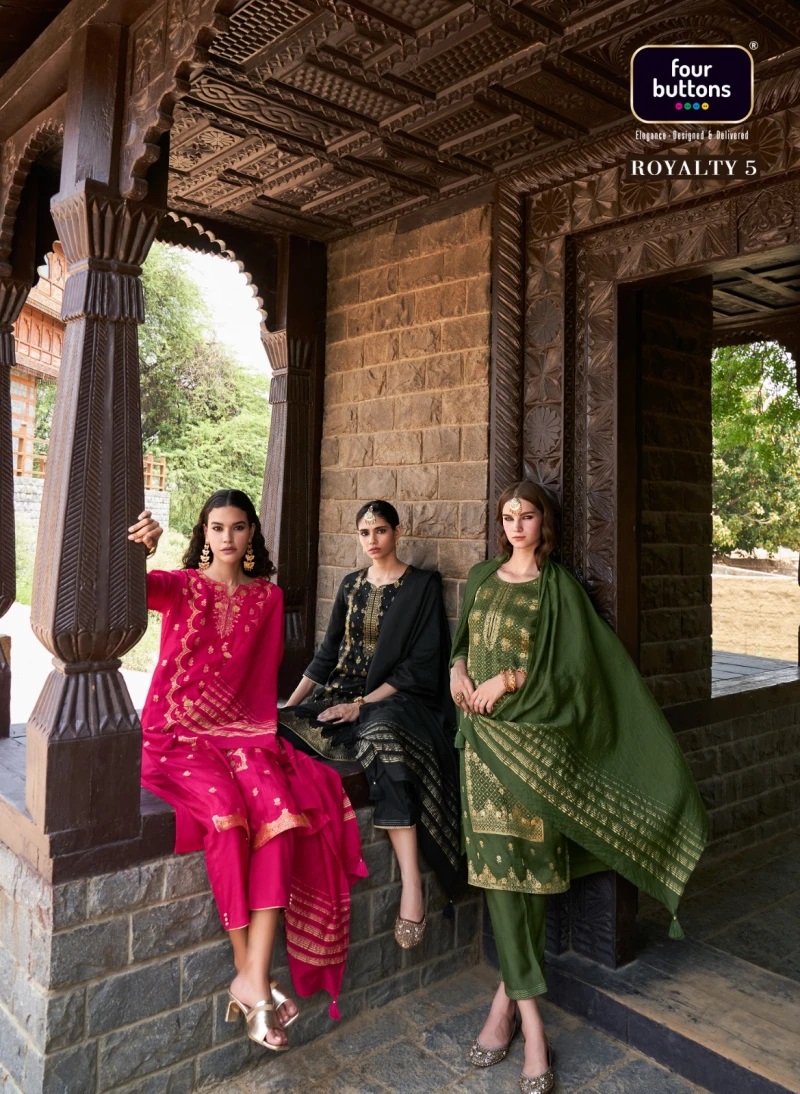 Four Buttons Royalty Vol 5 Designer Ready Made Collection