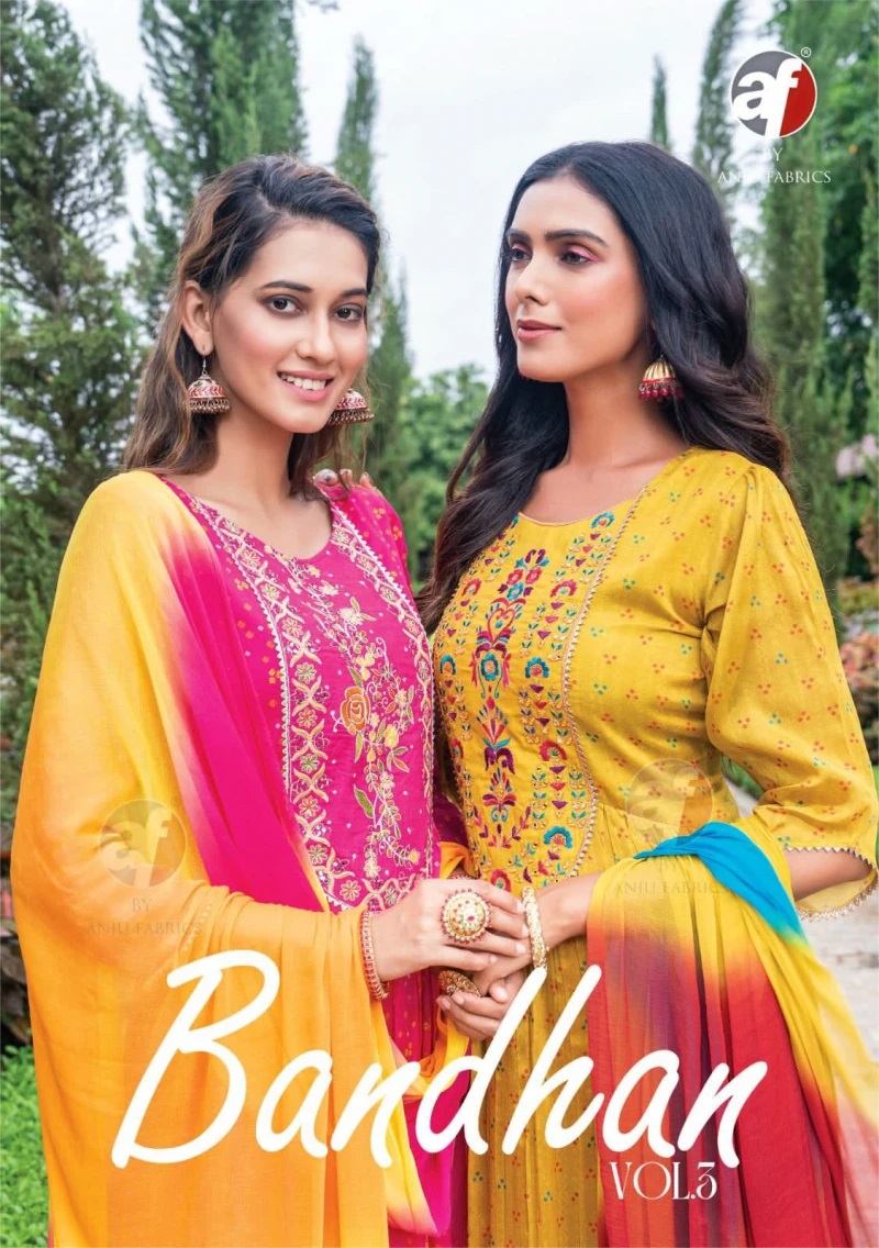 Af Bandhan Vol 3 Fancy Kurti Pant With Dupatta Collection