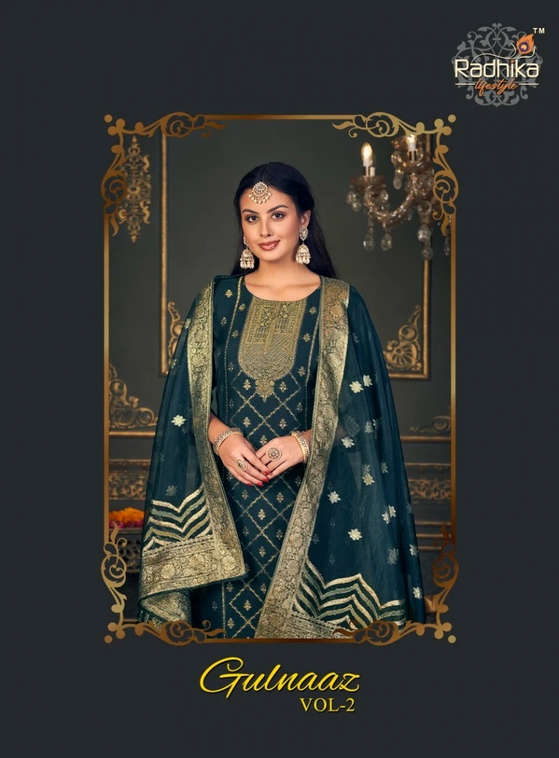 Radhika Gulnaaz Vol 2 Festive Wear Kurti Pant With Dupatta Set