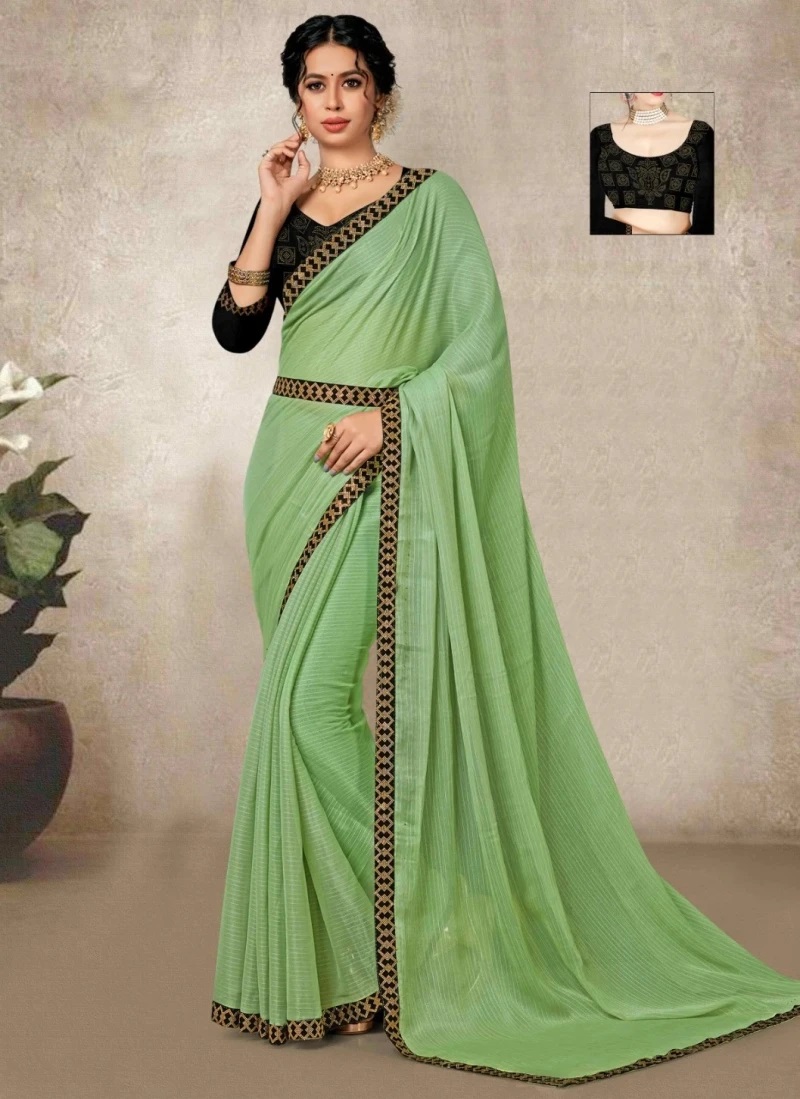 Ronisha Bandhi Siroski Diamond Fancy Plain Saree Collection