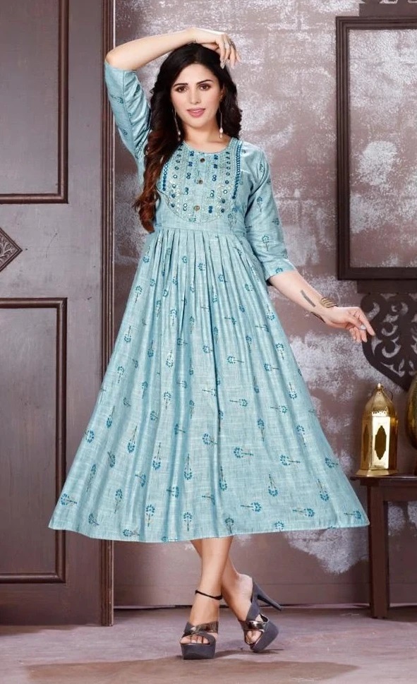 Golden Instyle Rayon New Long Kurti Collection