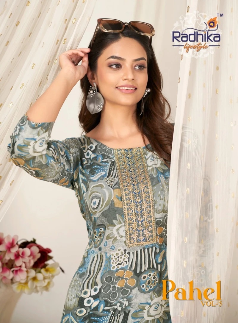 Radhika Pahel Vol 5 Casual Printed Kurti Collection
