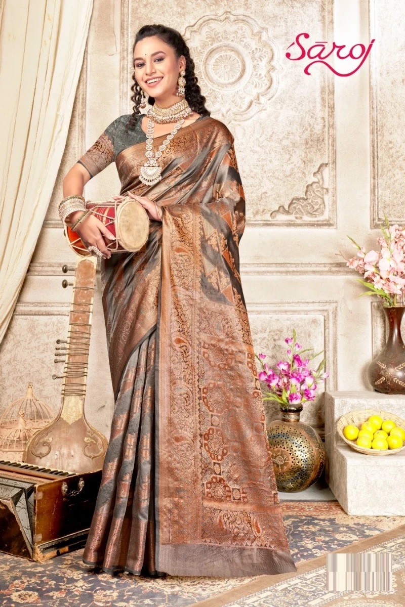 Saroj Marina Vol 2 Jacquard Silk Saree Collection