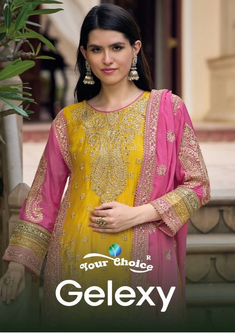 Your Choice Gelexy Embroidery Designer Salwar Kameez Collection