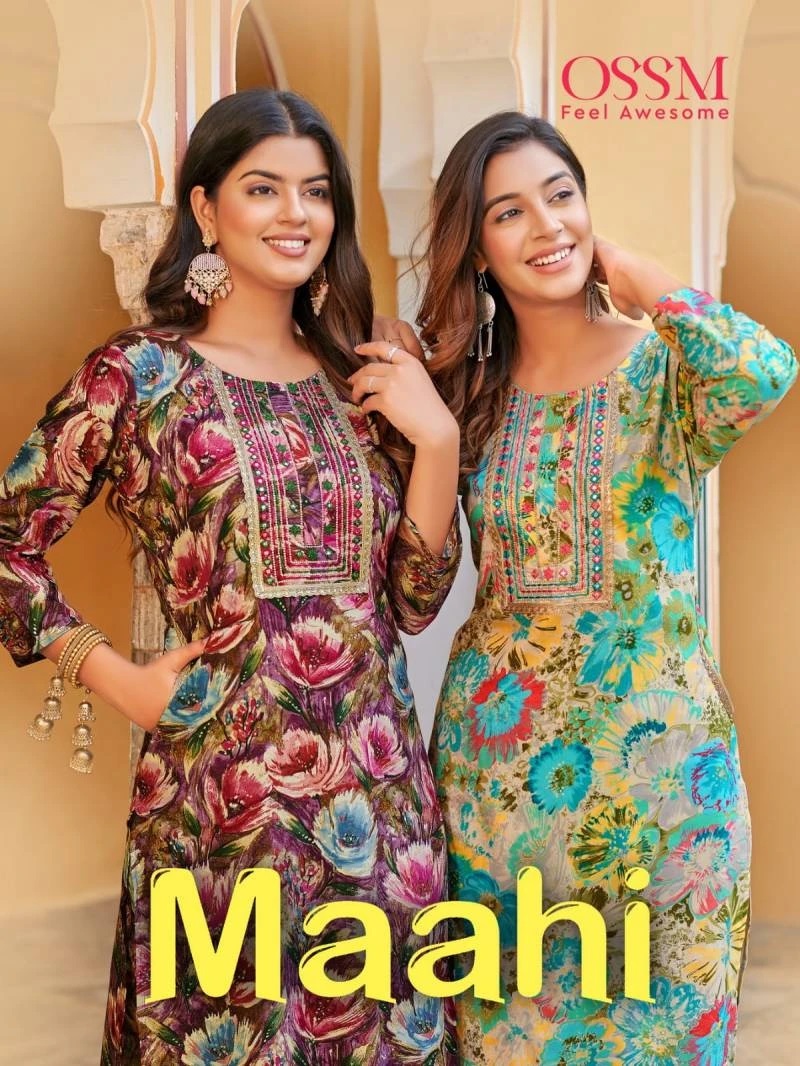 Maahi Afghani Ossm Fancy Kurti With Pant Collection