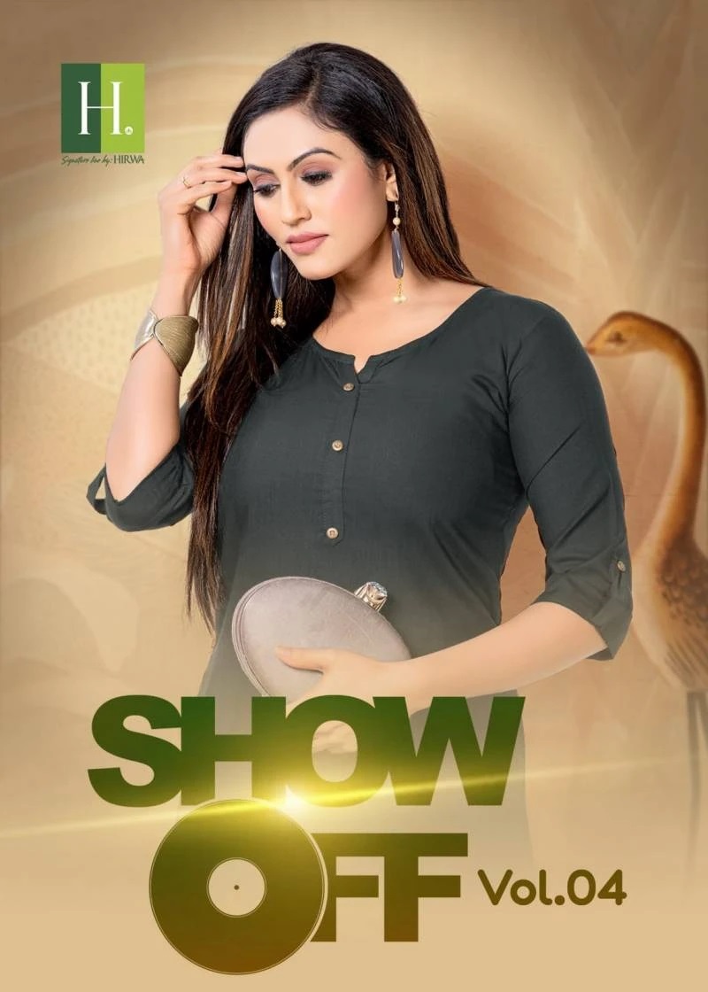 Hirwa Show Off Vol 4 Casual Short Kurti Collection
