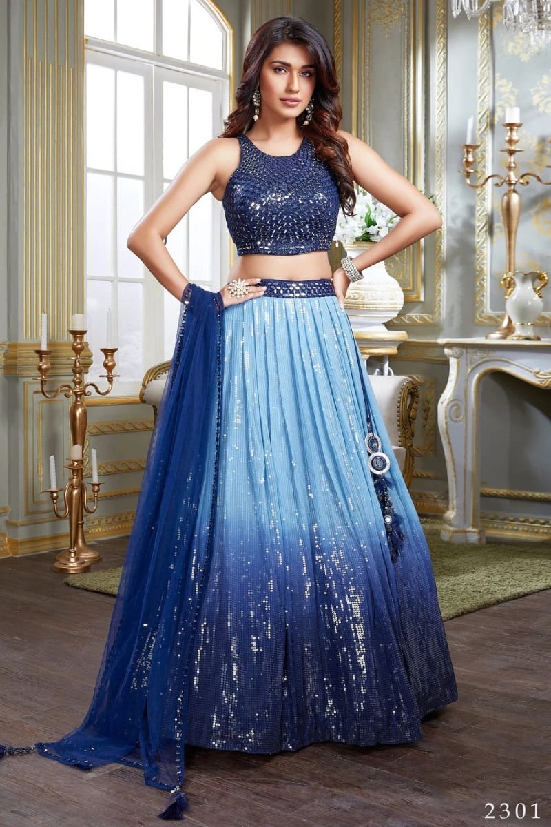 Hazel 2301 And 2303 Party Wear Lehenga Choli Collection