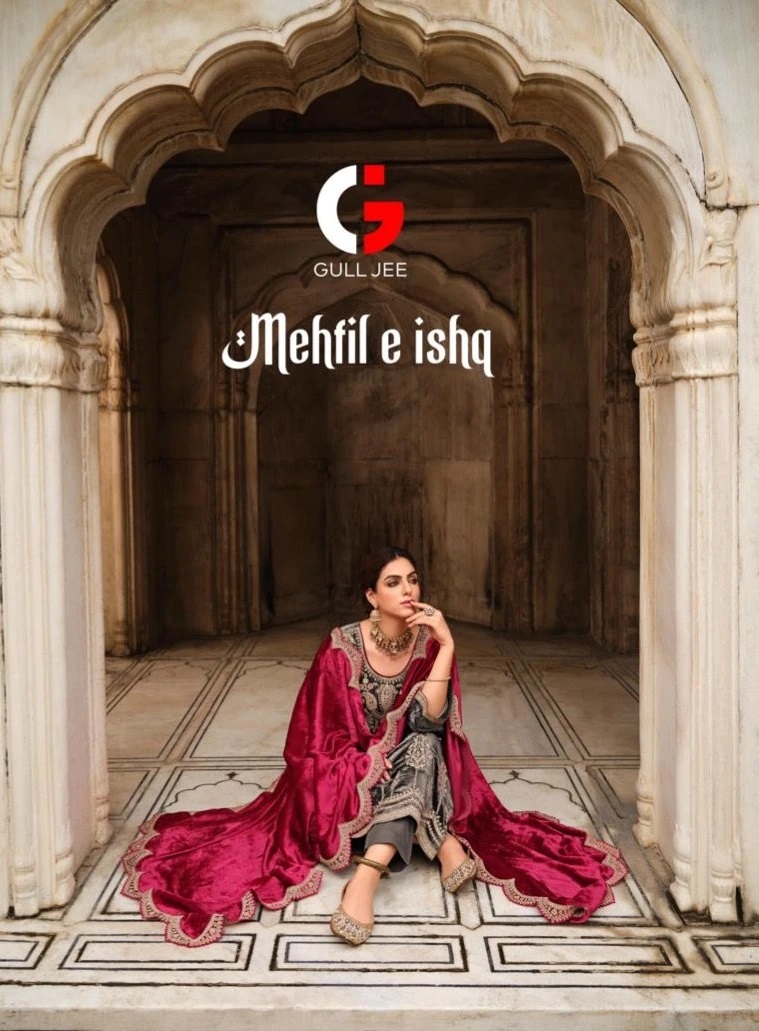 Gull Jee Mehfil E Ishq Velvet Designer Salwar Suit Collection