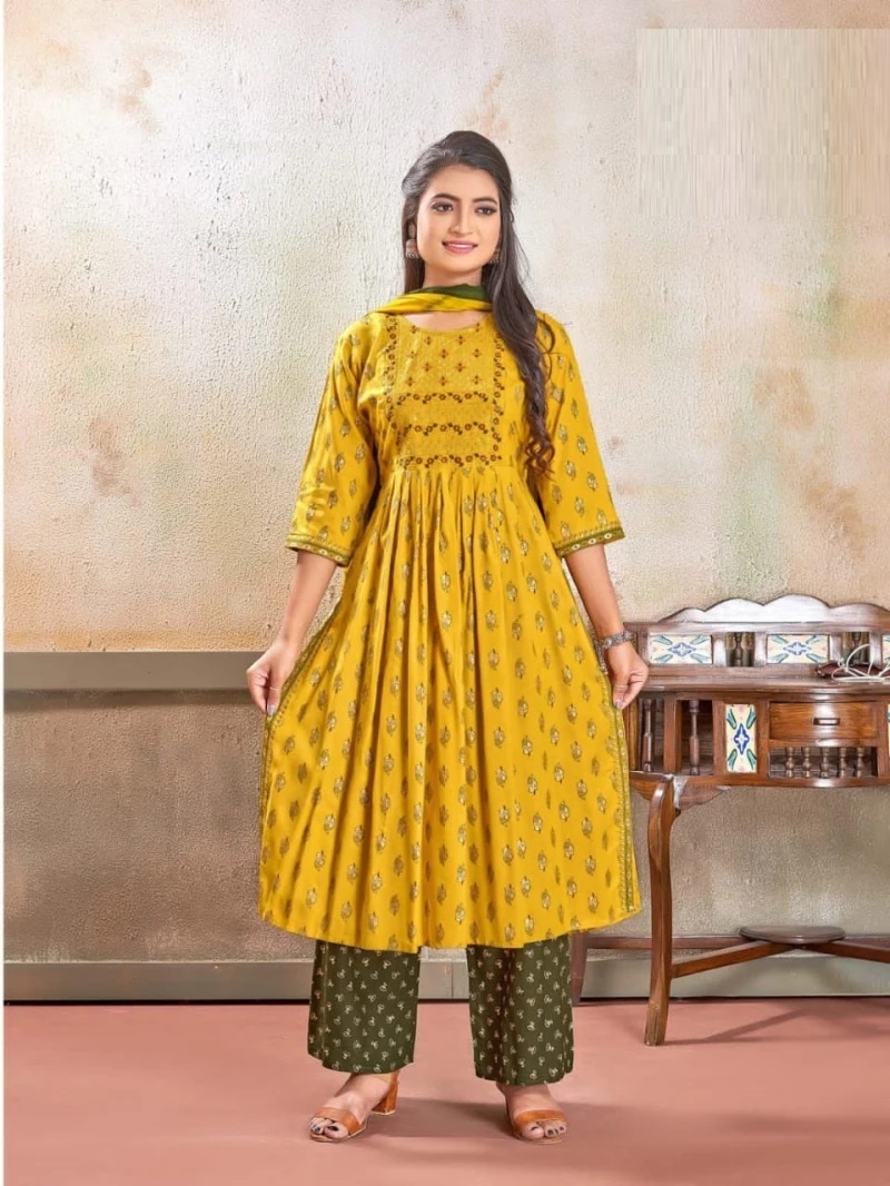 Kinti Kalyani Wholesale Nayra Cut Kurti palazzo Set