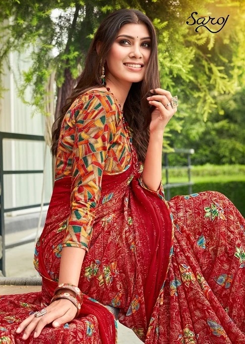 Sadabahar Saroj Party Wear Georgette Saree Collection