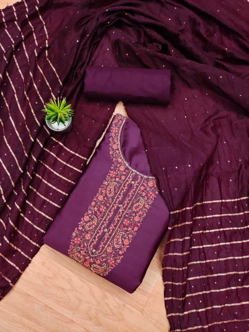 Zahra Suits 99 Designer Round Neck Dress Material Collection