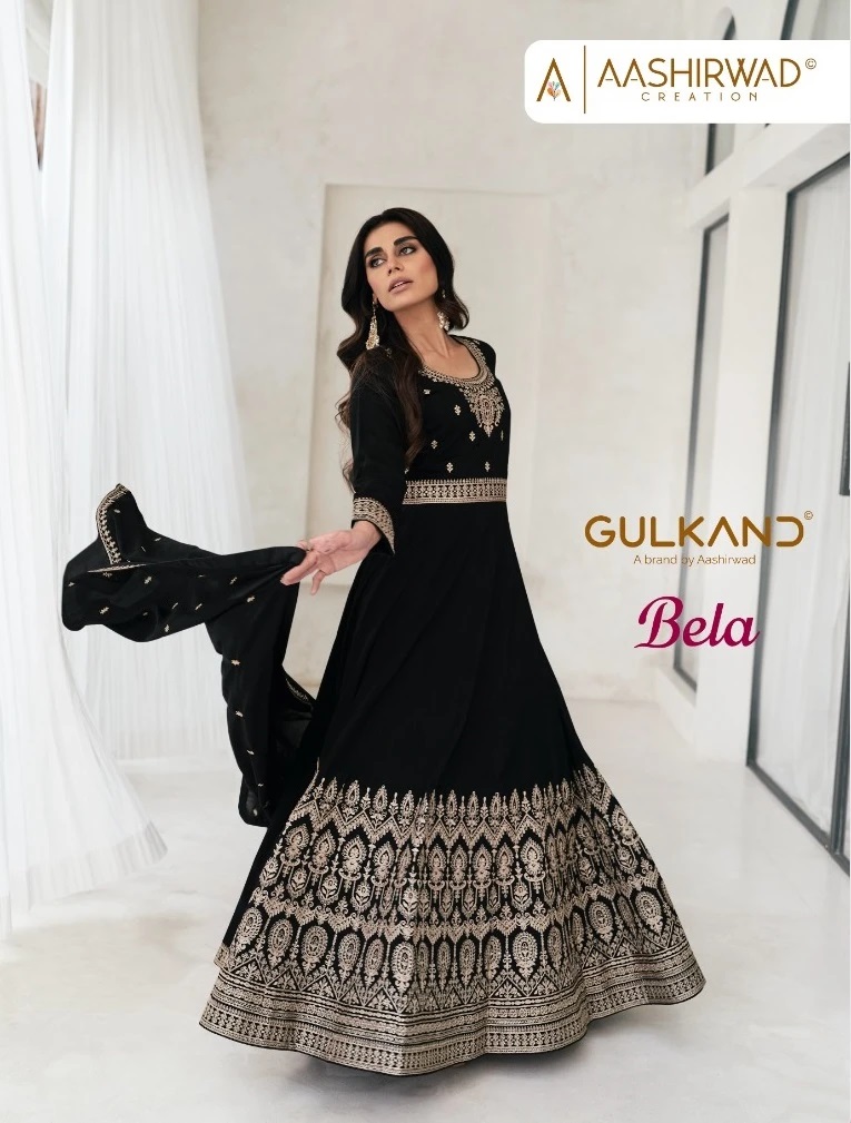 Aashirwad Gulkand Bela Heavy Embroidery Designer Gown Collection