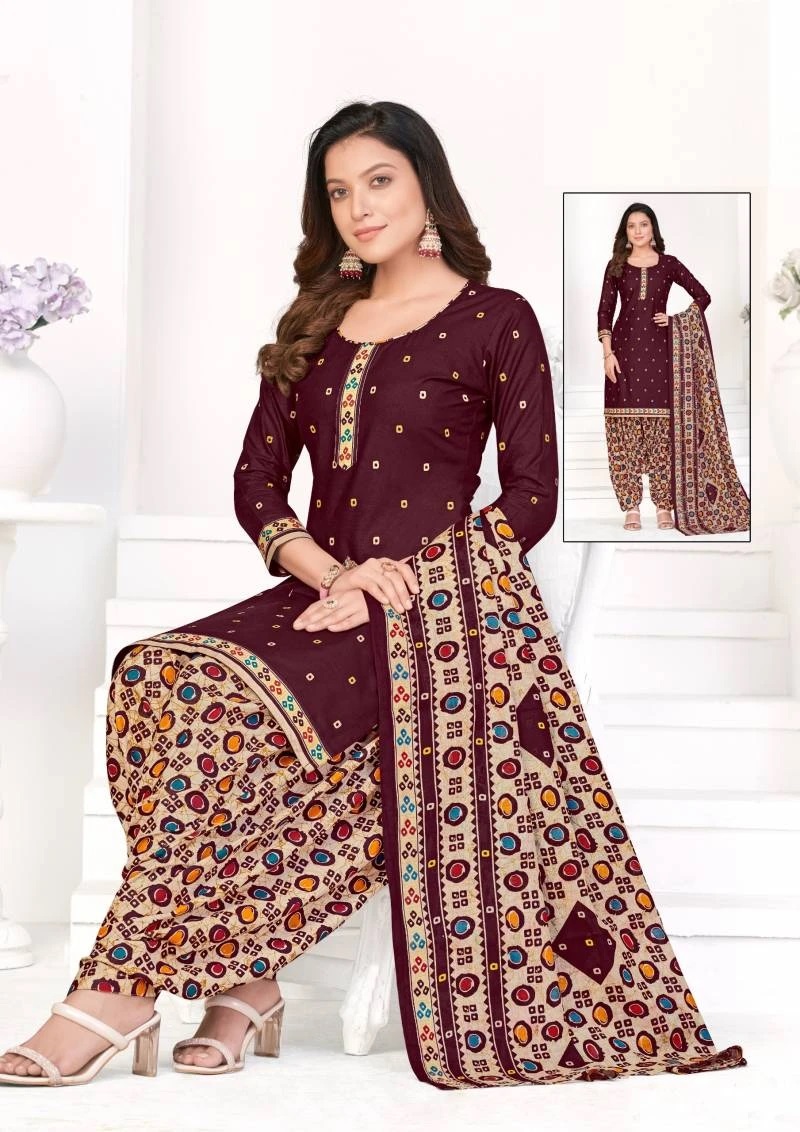 Madhav Prachi Vol 4 Patiyala Cotton Dress Material Collection
