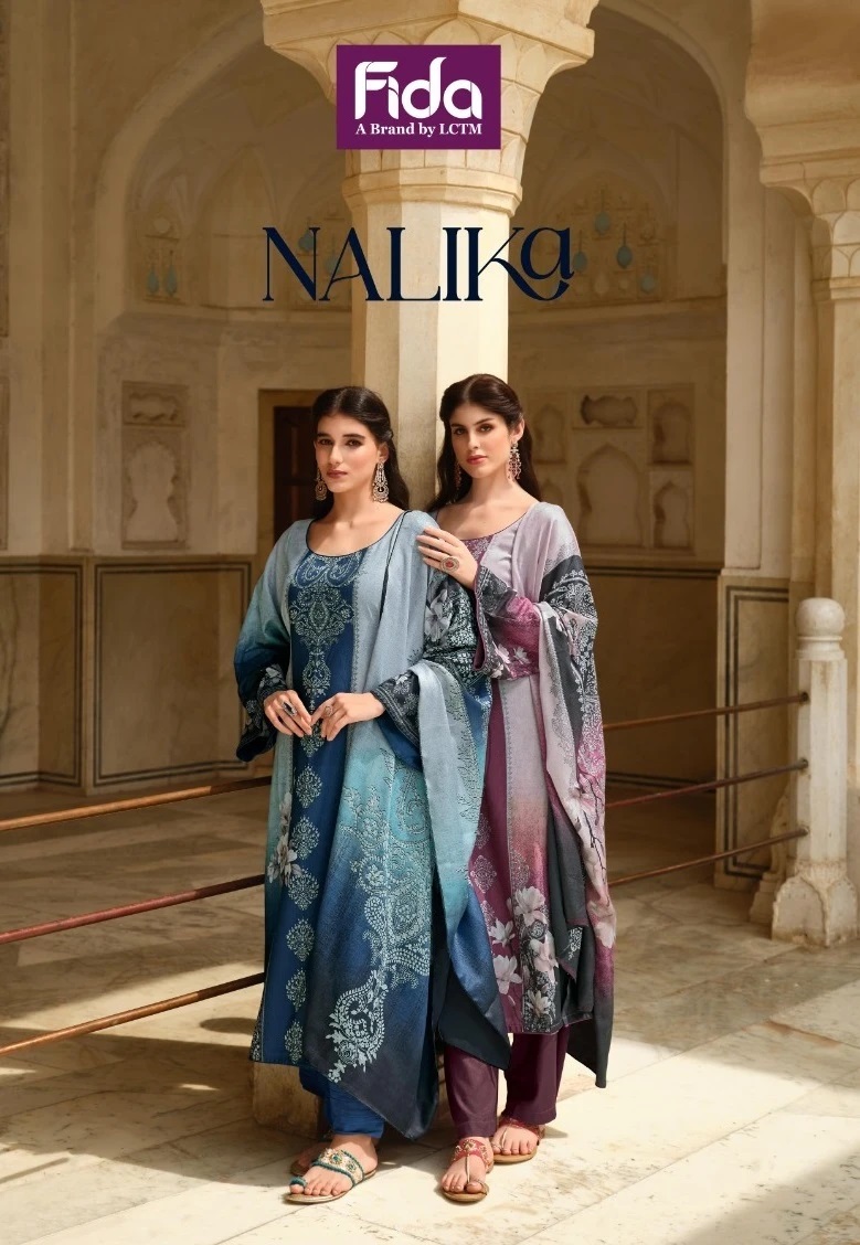 Fida Nalika Wool Kashmiri Printed Dress Material Collection