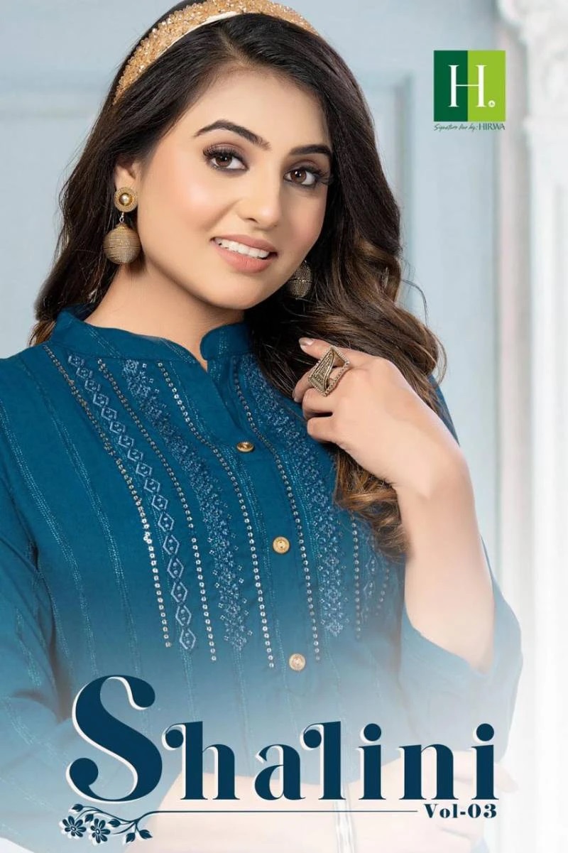 Hirwa Shalini Vol 3 Casual Wear Kurti Wholesale Collection
