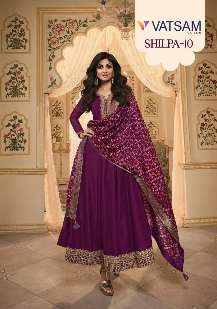 Vatsam Vol 10 Shilpa Bollywood Designer Long Gown Collection