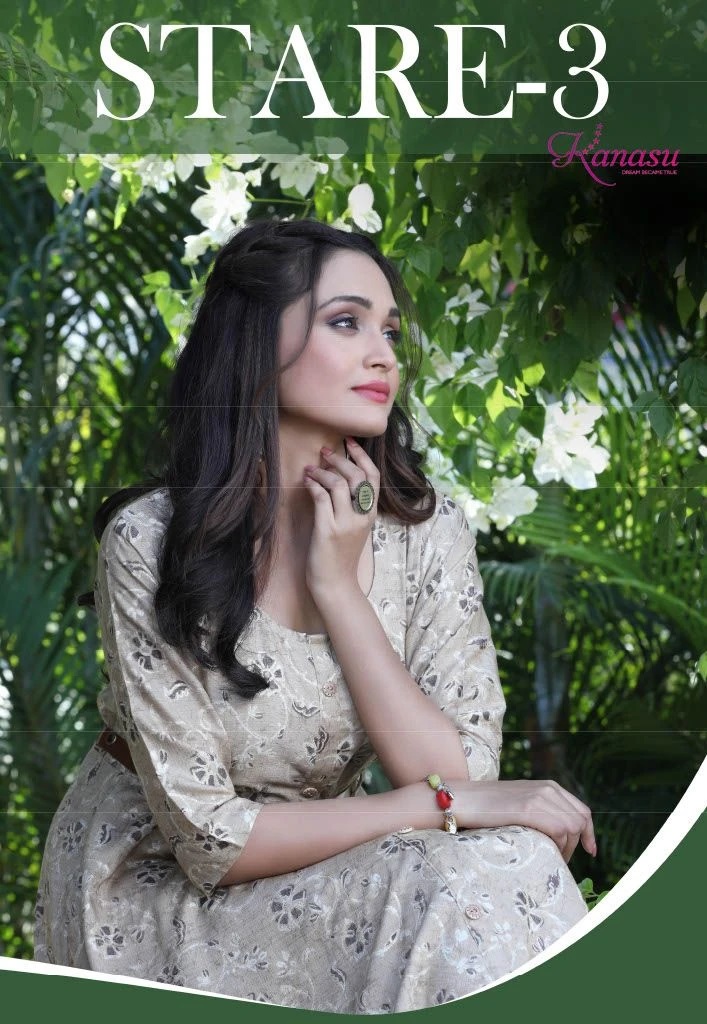 Kanasu Stare Vol 3 Stylish Fancy Printed Kurti Collection