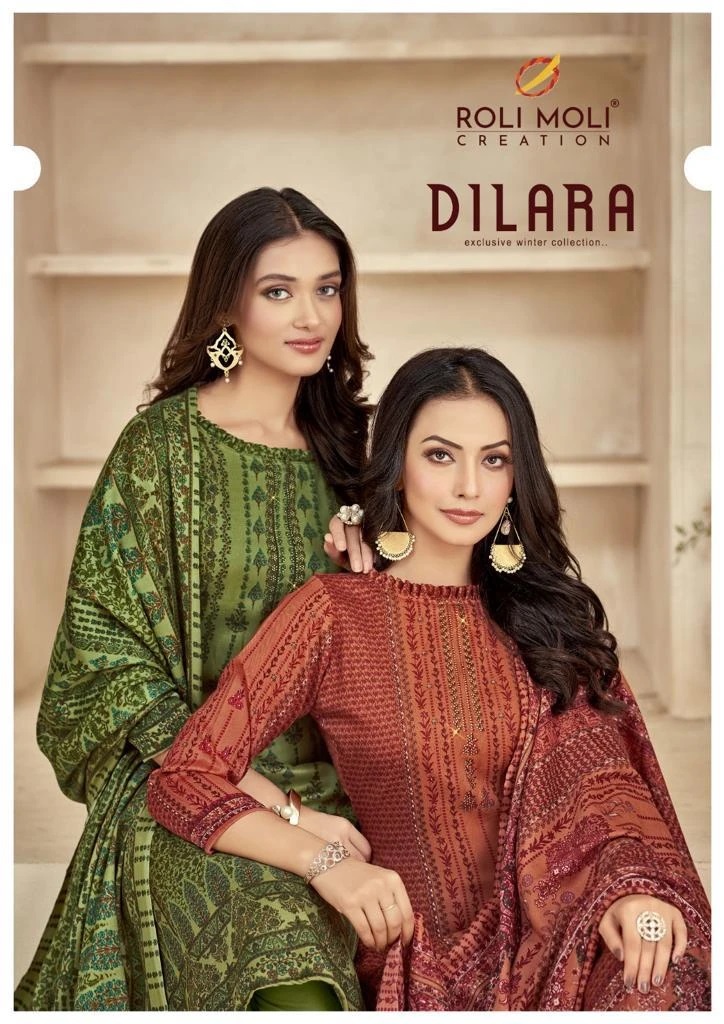 Roli Moli Dilara Wholesale Pashmina Dress Material Collection