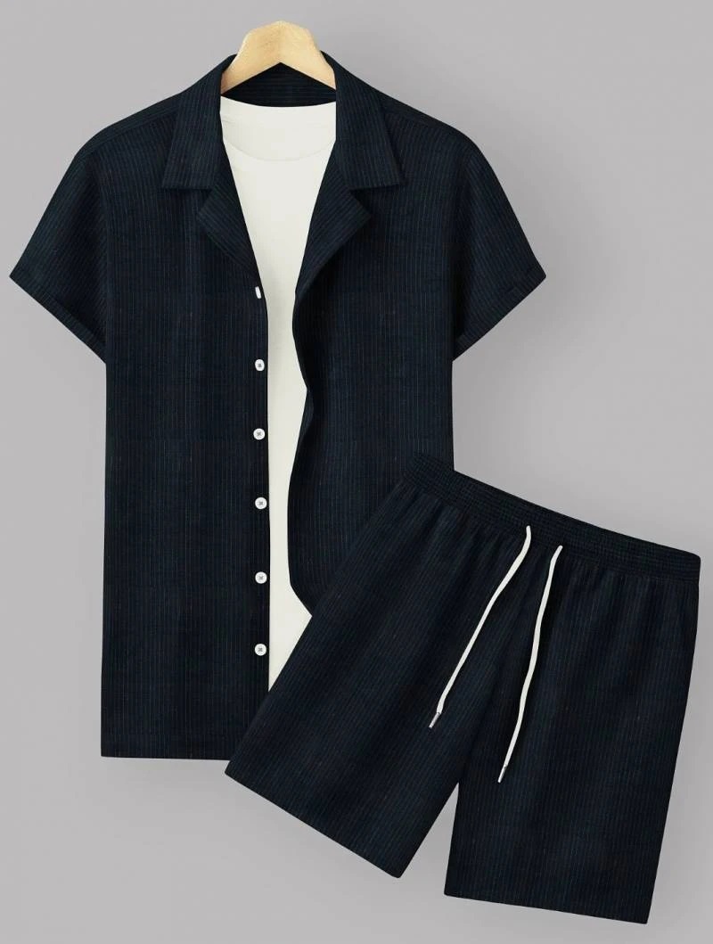 Cotton Co Ords 1 Stylish Mens Wear Shirt With Shorts Collection