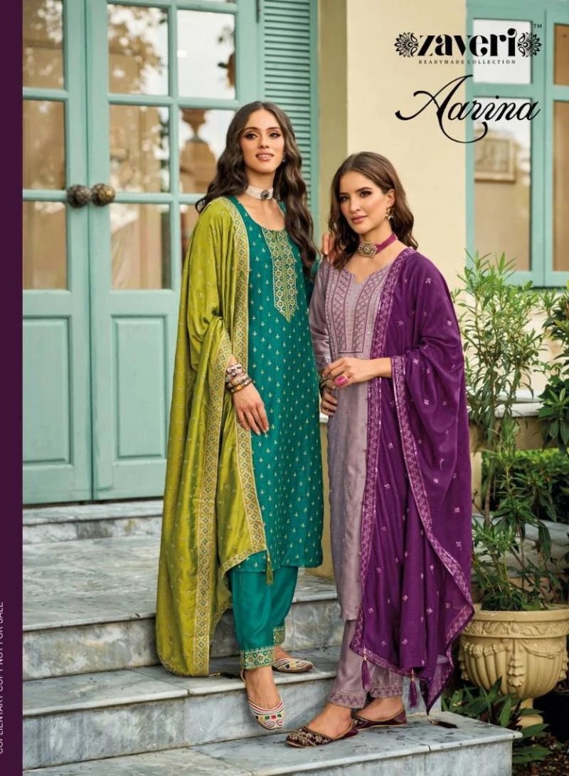 Zaveri Aarina Designer Kurti Pant With Dupatta Collection