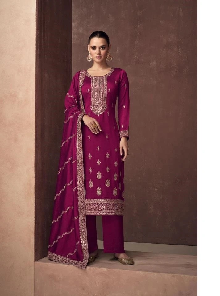 Zaha A 9582 Designer Embroidery Salwar Suit Collection