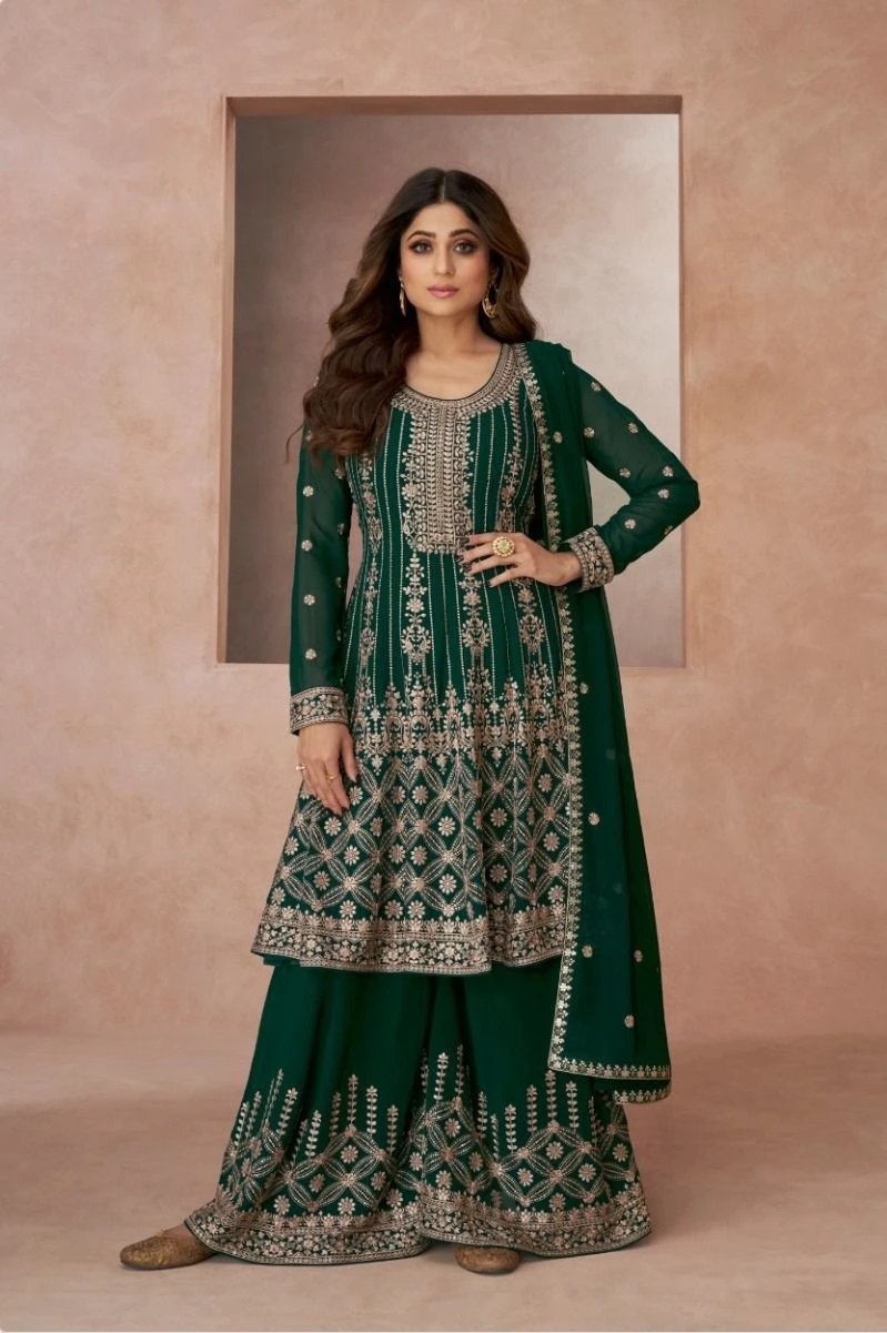 Lajjo 9512 Heavy Embroidery Designer Salwar Suit Collection