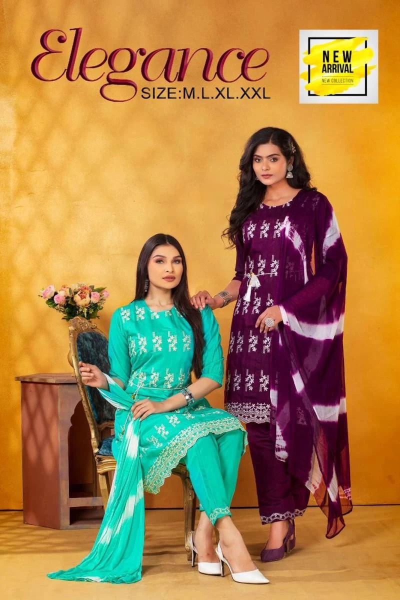 Golden Elegance Vol 01 Silk Designer Kurti Pant With Dupatta Collection
