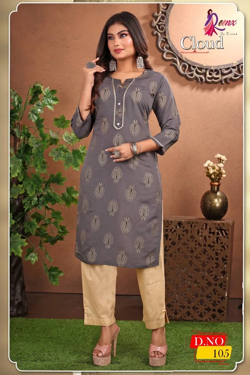 Reenx Cloud Casual Daily Wear Kurti Wholesale