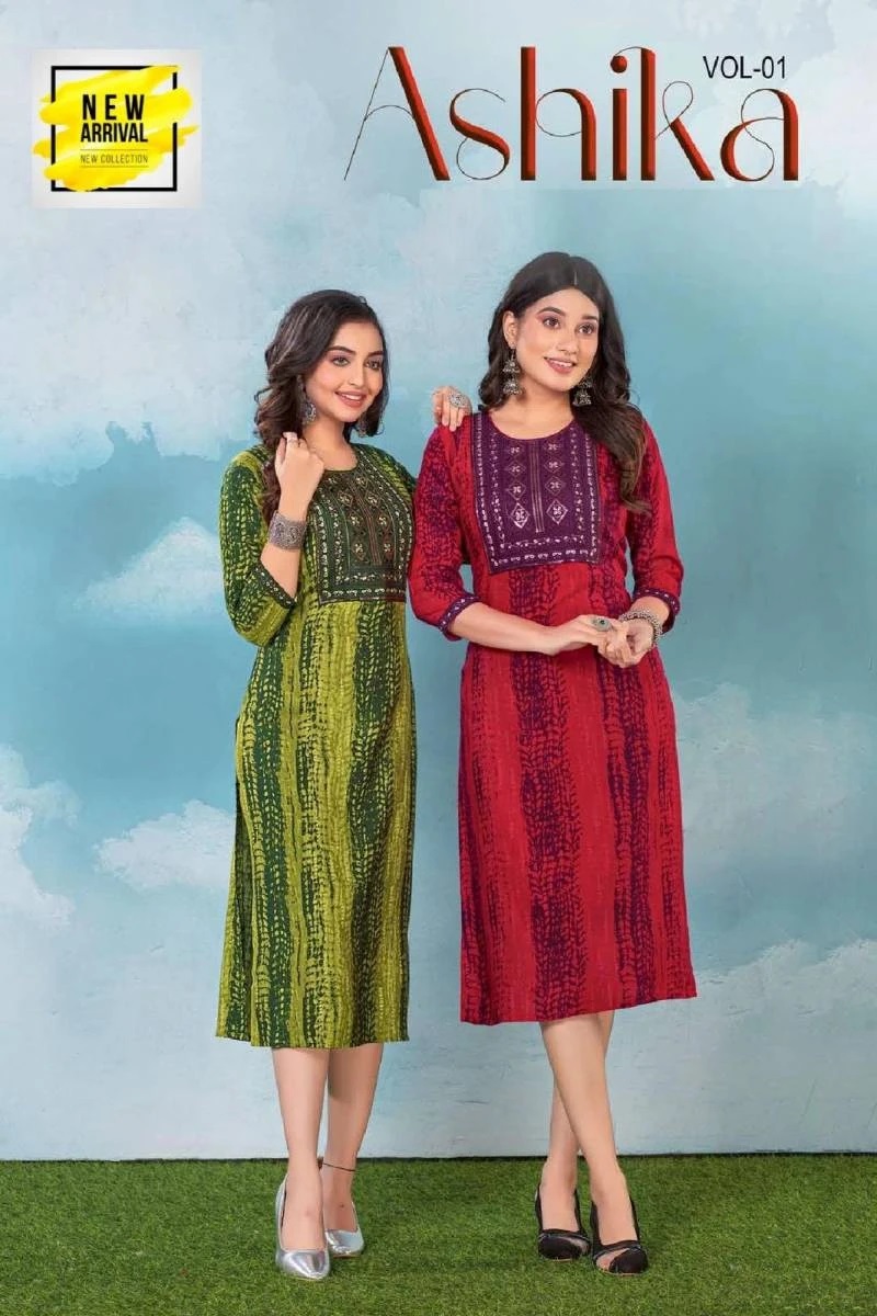 Golden Ashika Vol 1 Casual Daily Wear Kurti Collection