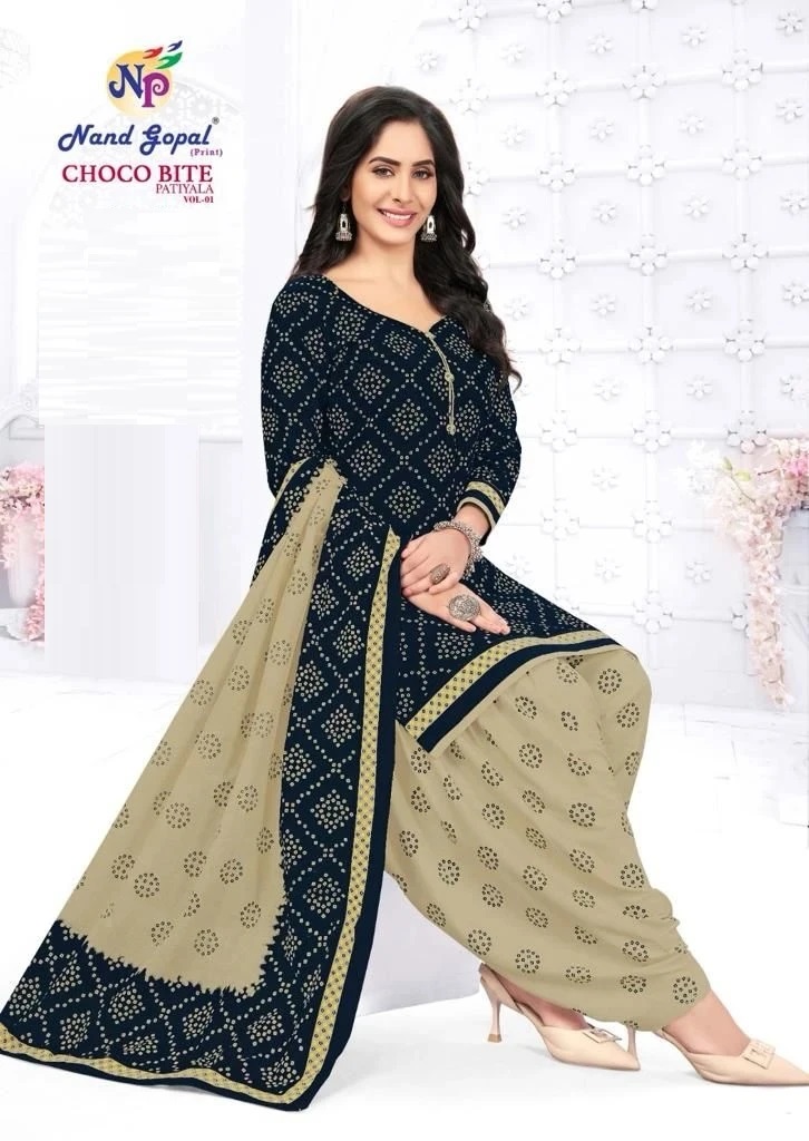Nand Gopal Choco Bite Vol 1 Printed Casual Cotton Dress Material