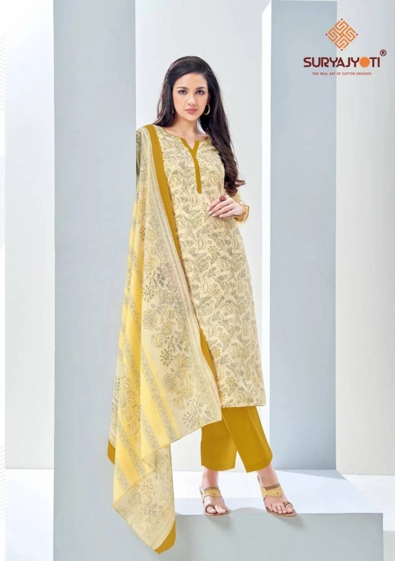 Nargis Vol 20 Suryajyoti Printed Cotton Dress Material
