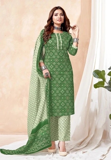 Jash Bandhani Special Vol 1 Cotton Ready Made Dress Collection