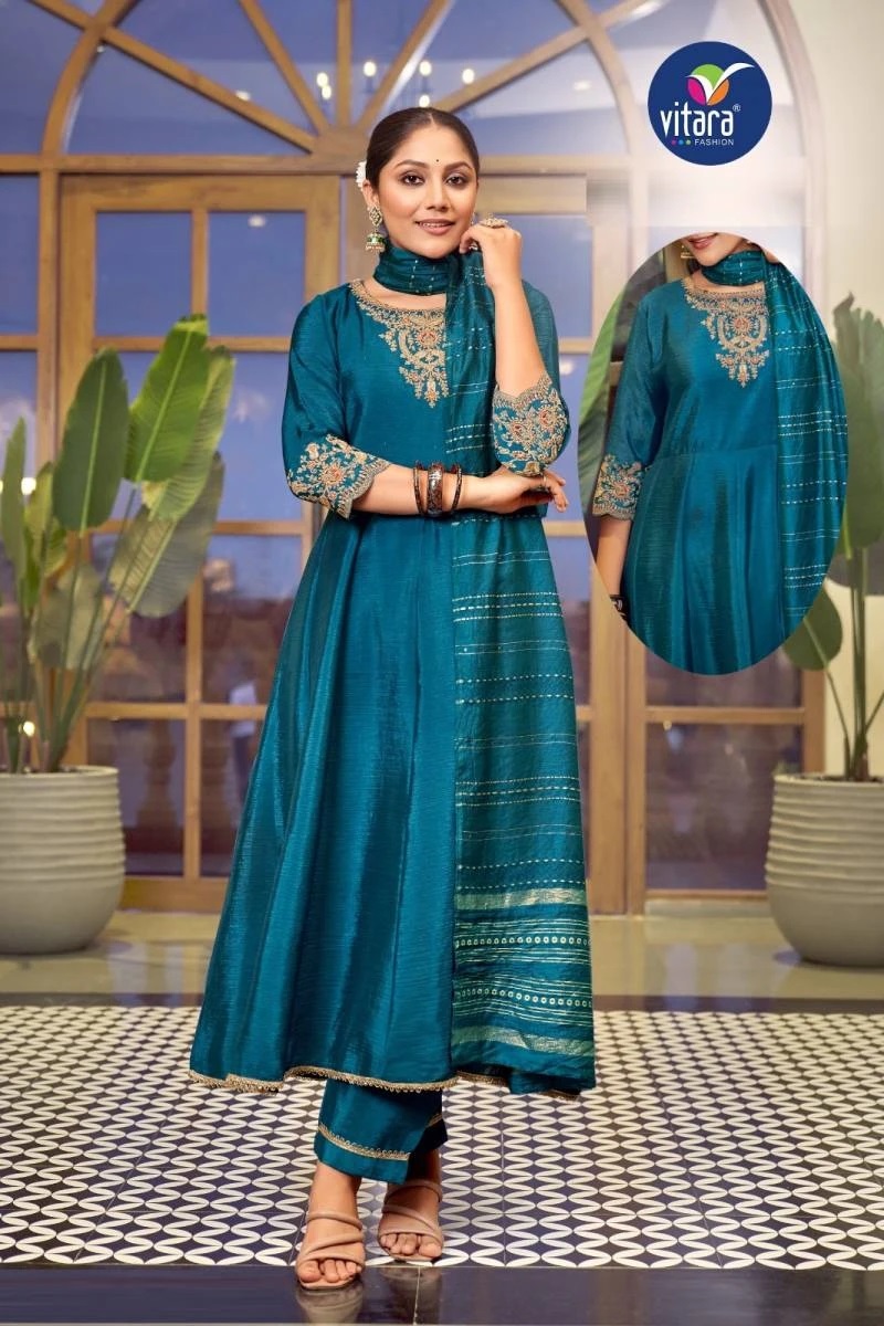 Vitara Kalakriti Designer Kurti Pant With Dupatta Collection