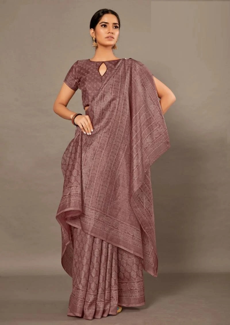 Apple Galaxy Silk 146 Printed Saree Collection