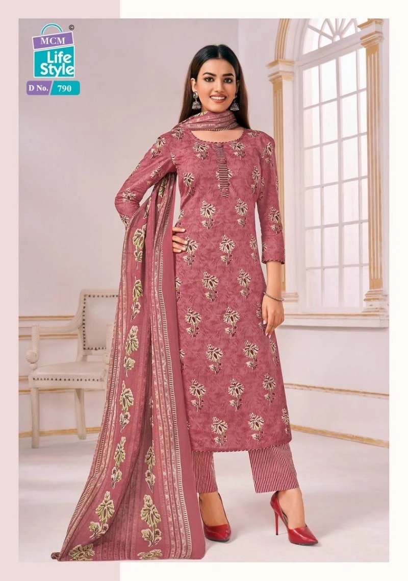 Mcm Classic Vol 5 Lawn Cotton Dress Material Collection
