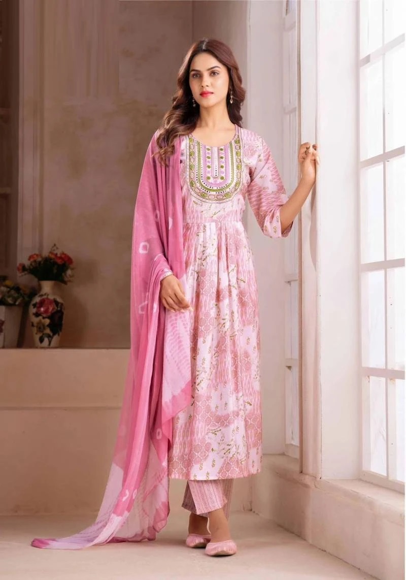 Kushal Vaani Vol 2 Designer Naira Cut Long Kurti Pant With Dupatta