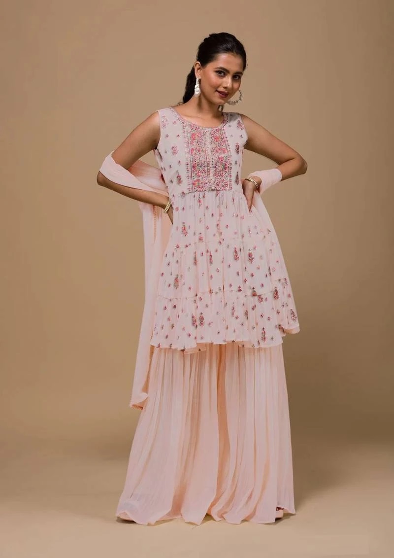 Kf 003 Designer Kurta Palazzo Set Collection