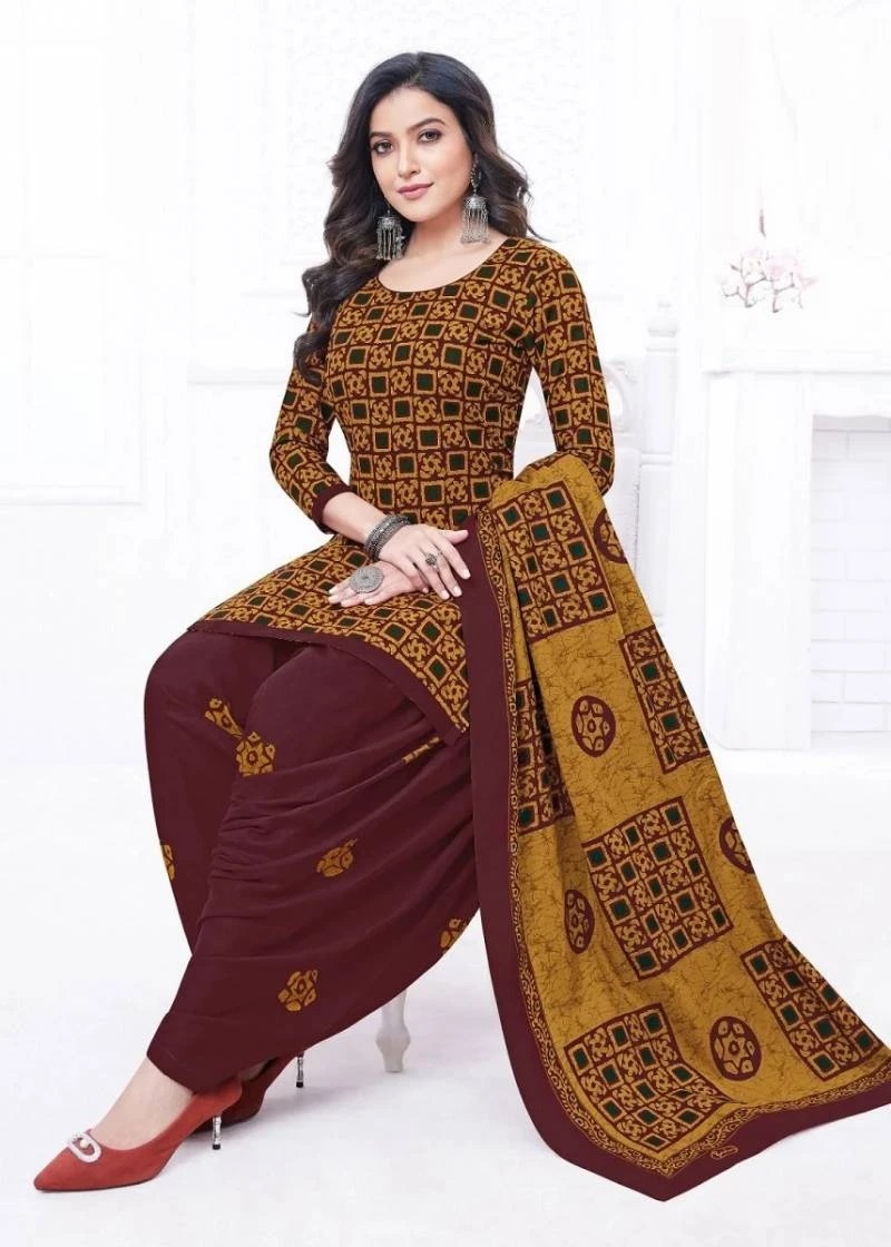 Baalar Zaara Vol 16 Patiyala Cotton Dress Material