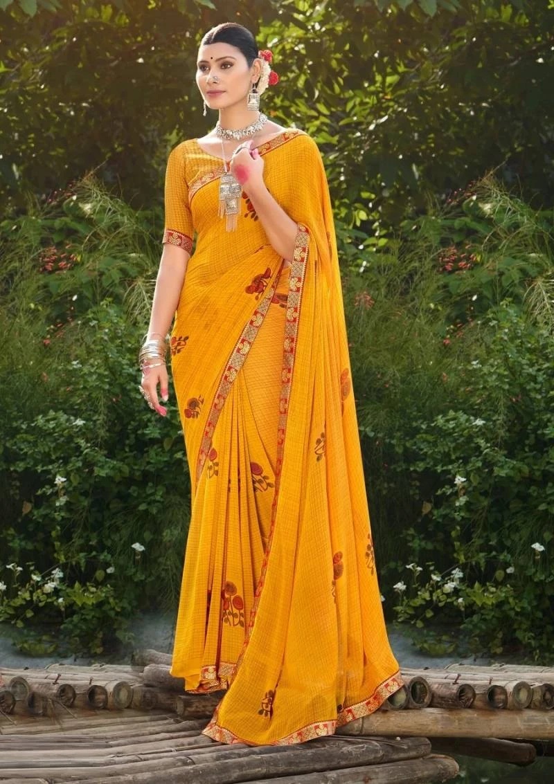 Saroj Pallavi 1001-1008 Georgette Daily Wear Saree Collection