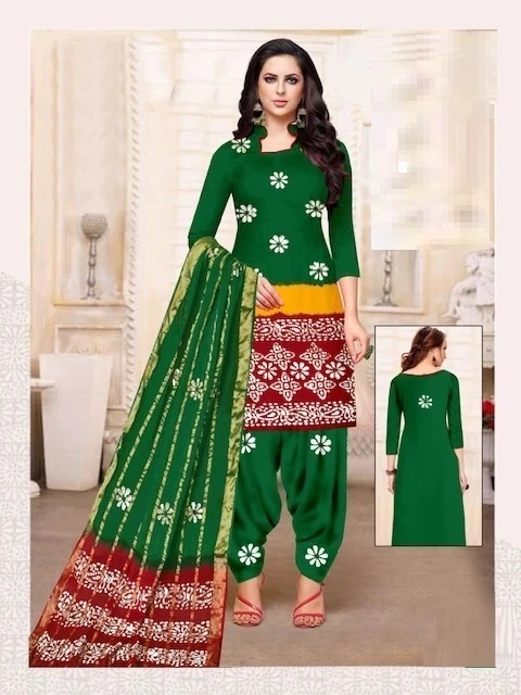 Jj Trendy Cotton Wax Batik Vol 7 Cotton Dress Material