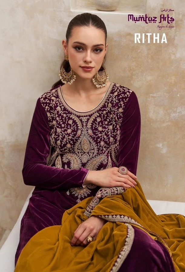 Mumtaz Ritha Embroidery Designer Salwar Suit Collection