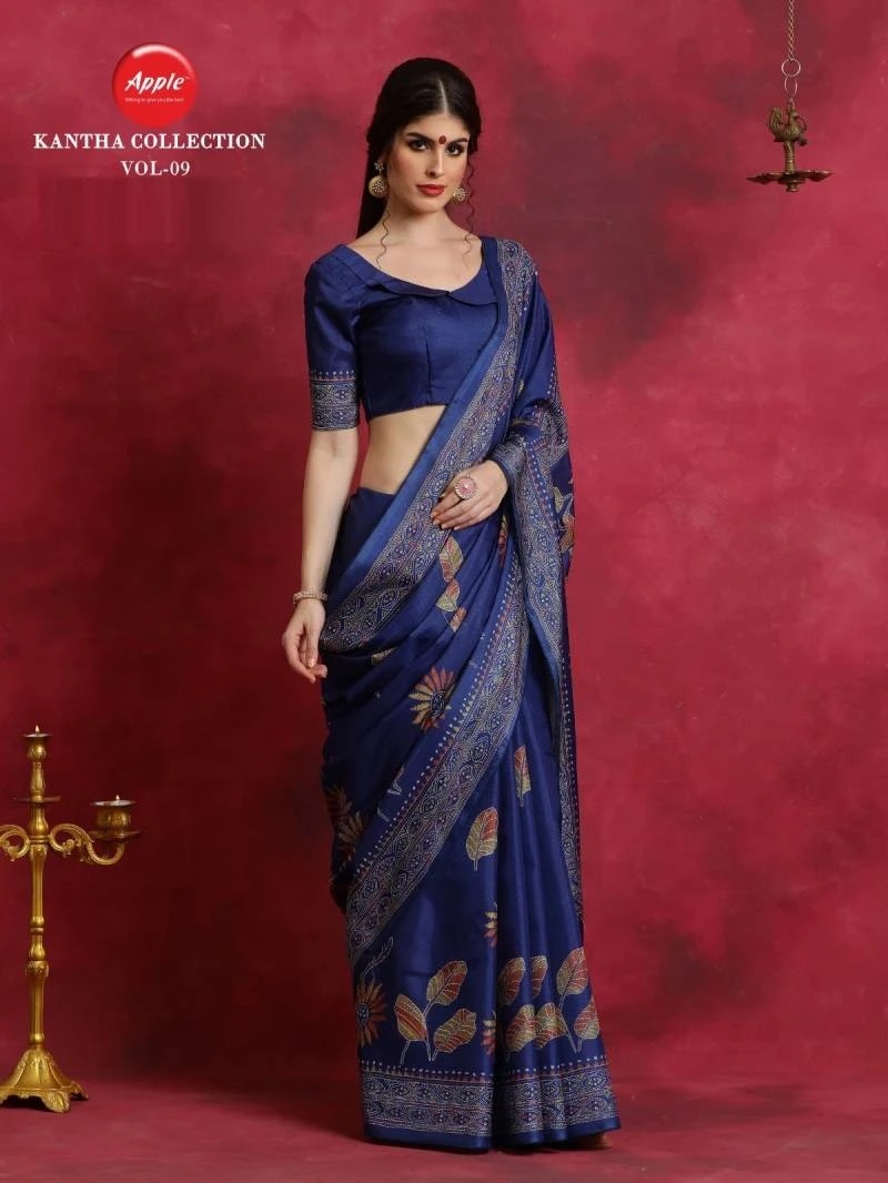 Apple Kantha Collection Vol 9 Printed Designer Saree Collection