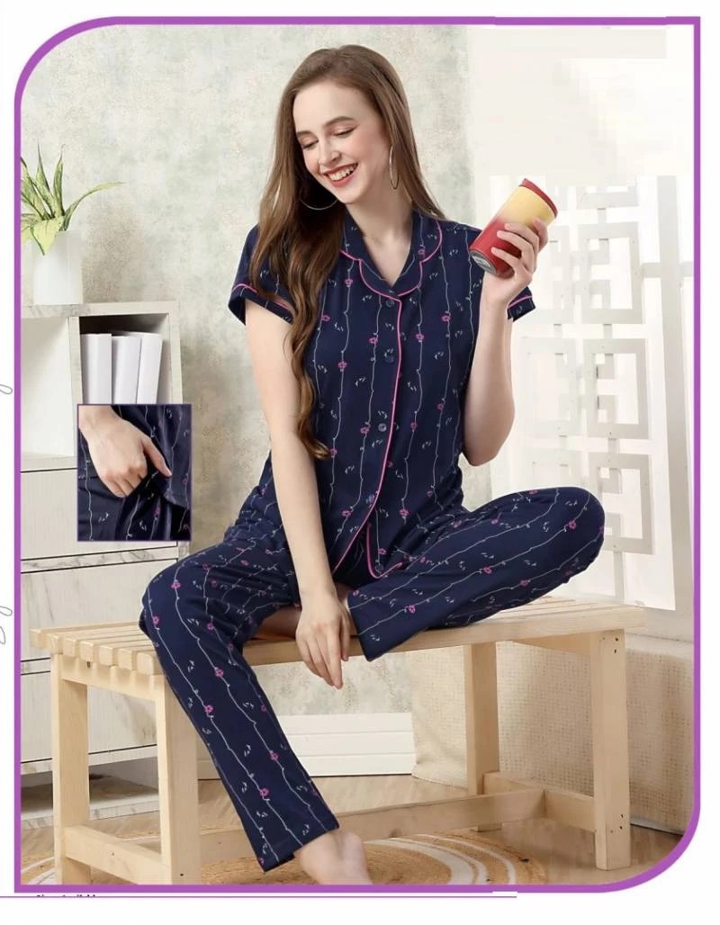 Summer Special Collar Ns Vol B506 Printed Night Suit Collection