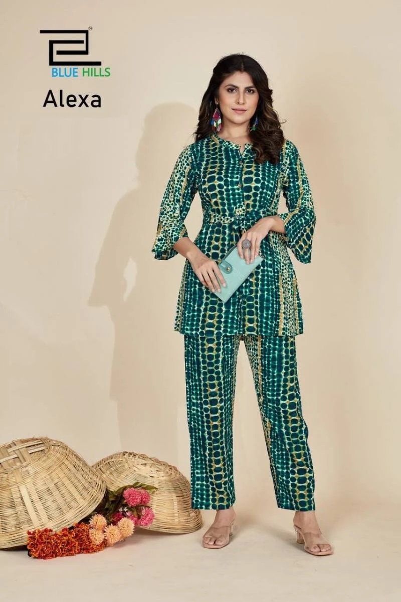 Blue Hills Alexa Fancy Western Wear Co Ord Set Collection