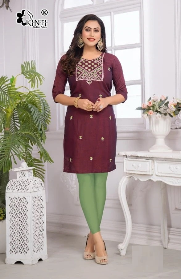 Kinti Glorious Vol 4 Regular Wear Casual Kurti Wholesale