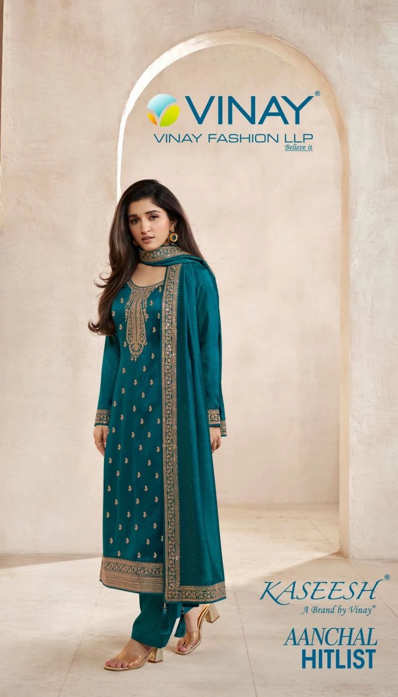 Vinay Kaseesh Aanchal Hitlist Designer Dress Material Collection
